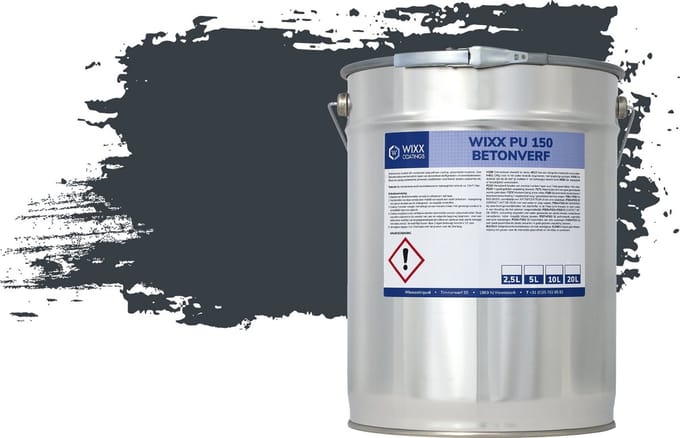 Wixx PU 150 Betonverf - 5L - RAL 7016 | Antracietgrijs