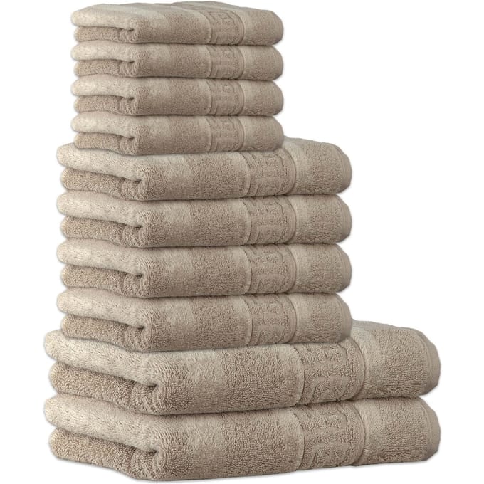Cawoe Handdoek C Noblesse Een maat, 50x100 Set van 10
