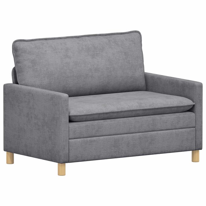 vidaXL - Bank - Lichtgrijs - 126 - x - 81 - x - 87,5 - cm - Polyester