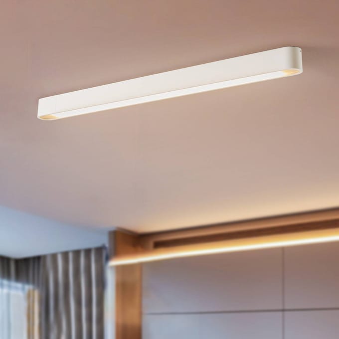 Nowodvorski Lighting Plafondlamp Soft, 95 x 6 cm, wit, aluminium, G13