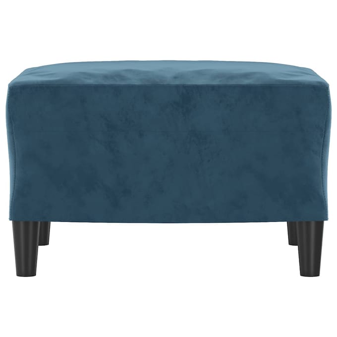 vidaXL - Voetenbank - 60x50x41 - cm - fluweel - blauw