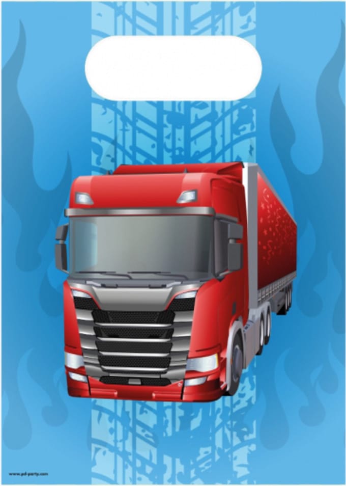 Giftbag | Cadeauzakje | Thema: Vrachtwagen
