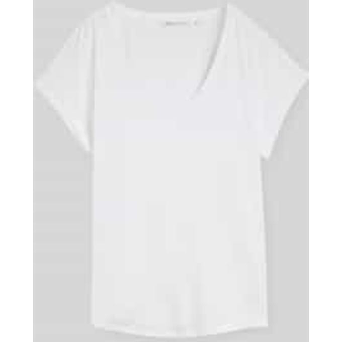 Tom Tailor Denim - T-shirt met V-hals - Maat S - White