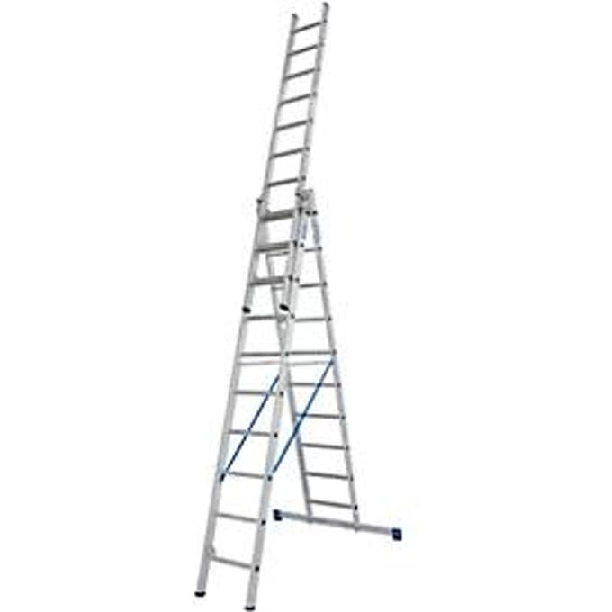 Multifunctionele ladder van aluminium 3 x 10 sporten