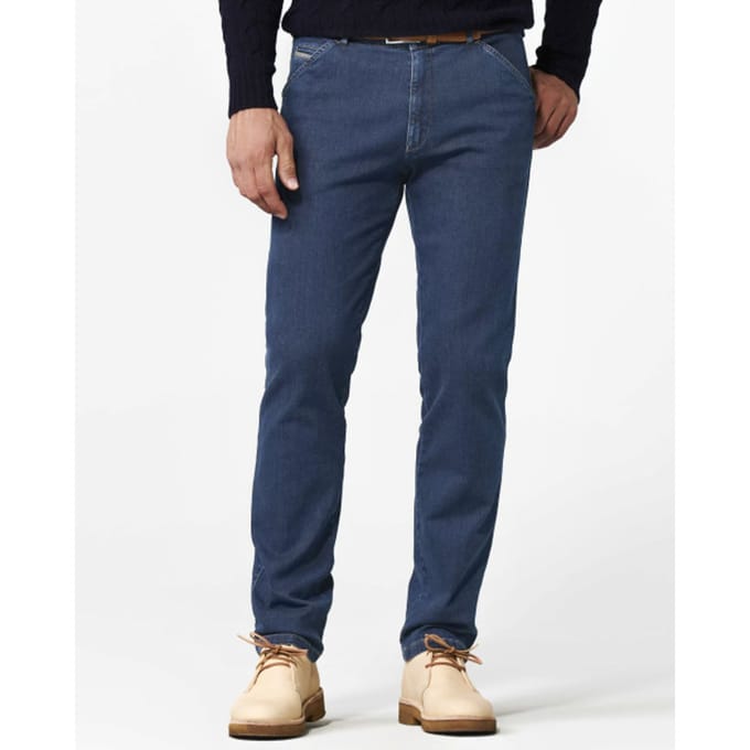 Meyer Jeans Chicago Subtle Bi-Color Denim Blue Stone / male