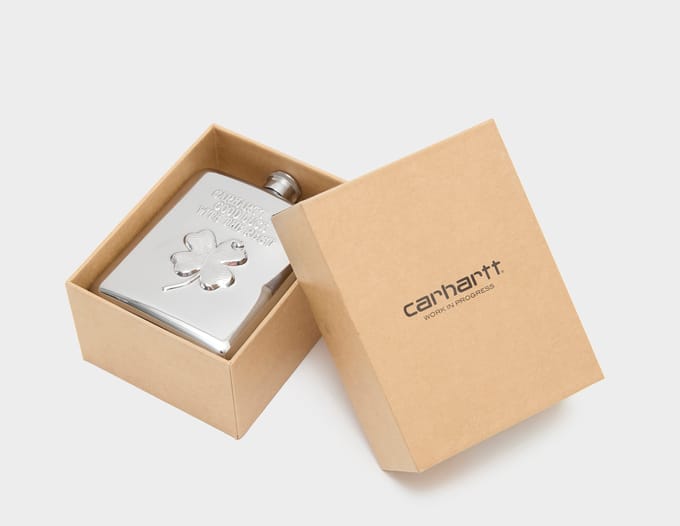Carhartt WIP Clover Flask, zilver