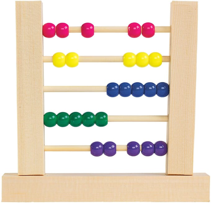 Colorations houten telraam knutselset educatief speelgoed kleurrijk.