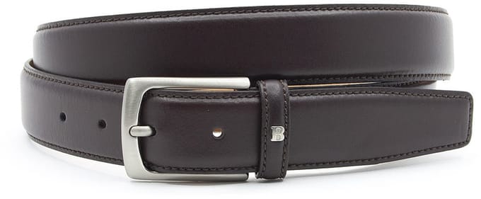 Luxe pantalon riem bruin - Heren riem - 3 cm breed - Leer - Basic riem - Casual - Maat 95