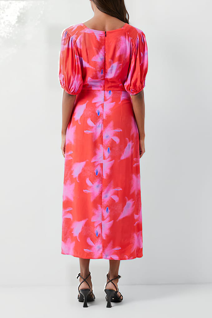 French Connection Christy Delphine Dress Red Größe: 6 | Midikleider Outlet | Damen | Rot