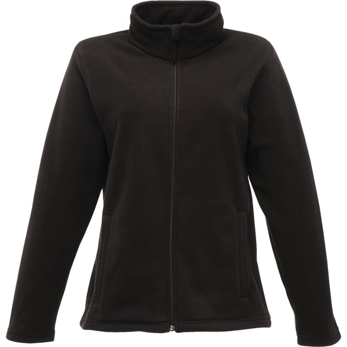 Regatta Dames/dames Full-Zip 210 Series Microfleece Jasje (Zwart)