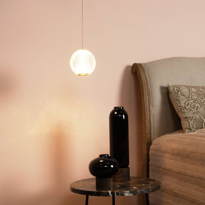Lucide CINTRA - Hanglamp - Ø 14 cm - LED - 1x5,7W 2700K - Transparant