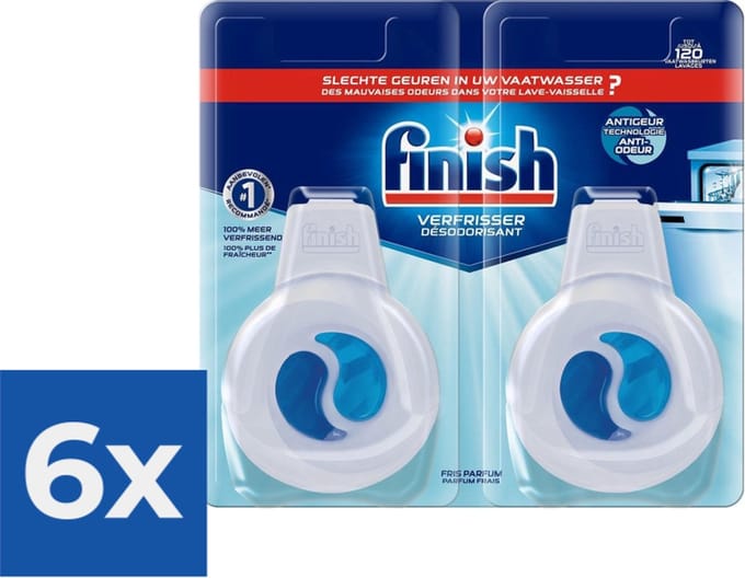 Finish Duo pack Deo Odorstop - Voordeelverpakking 6 stuks
