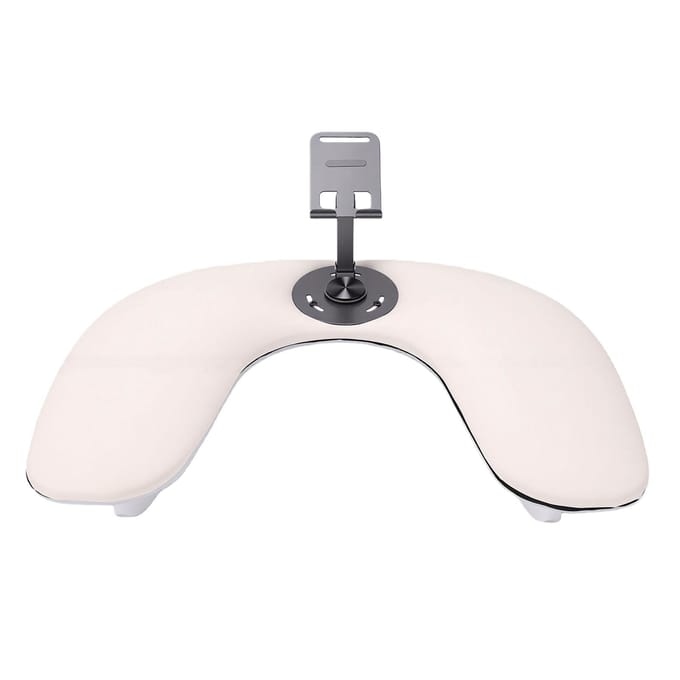 Nagel Armsteun voor Nagelstylist met Telefoonhouder U-vormige Manicure Handsteun Schuin voor Salon Thuisgebruik Wit white