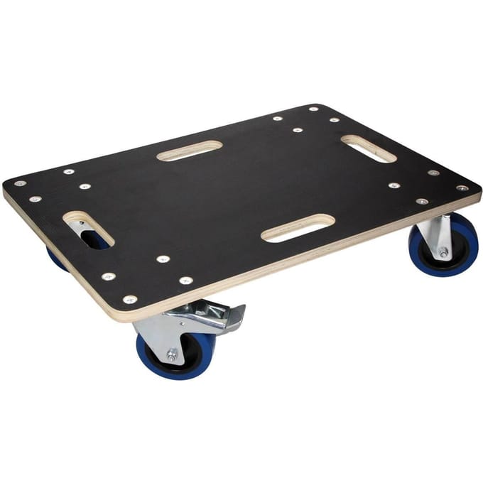 Meubeldolly 40 x 60 cm van multiplex met parkeerrem Laadvermogen 800 kg
