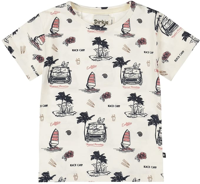 Dirkje - Jongens shirt - Offwhite - Maat 56