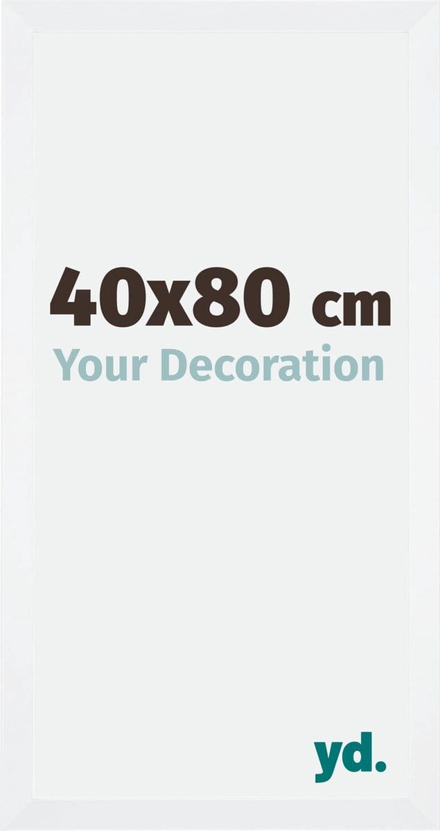Your Decoration - Fotolijst 40x80 cm - MDF - Wit Mat - Catania