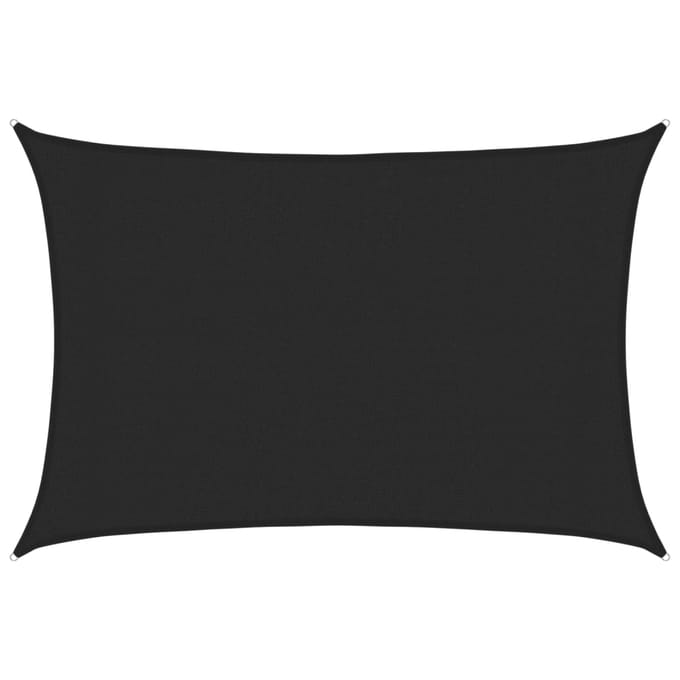 vidaXL - Zonnezeil - 160 - g/m² - 3x4,5 - m - HDPE - zwart