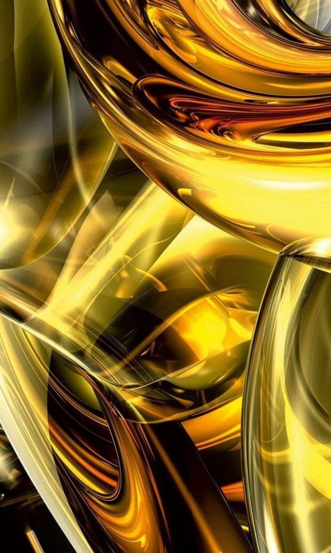 Fotobehang - Golden Wires 150x250cm - Vliesbehang