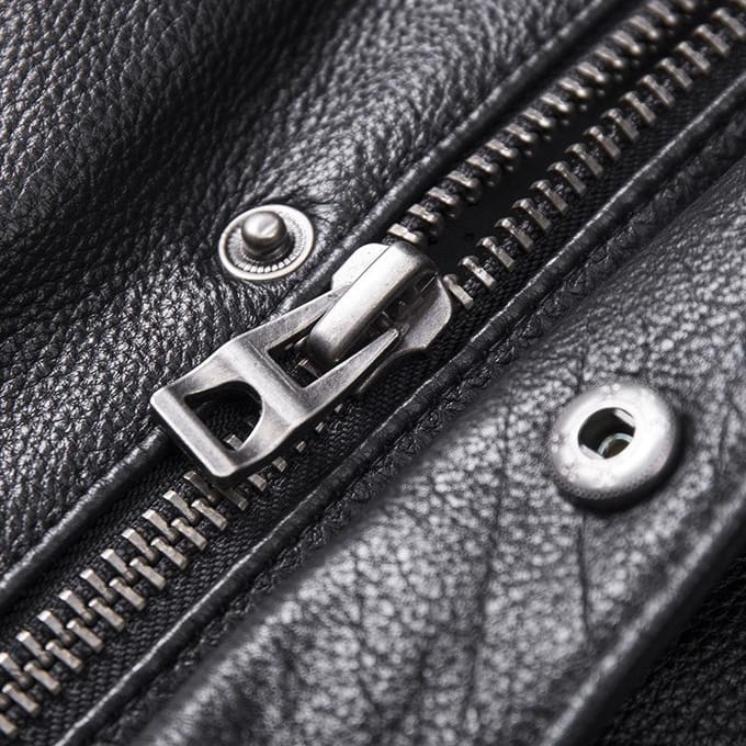 Toplaag Rundleer Echt Lederen Jas Heren Revers Slim Lederen Jas M gray