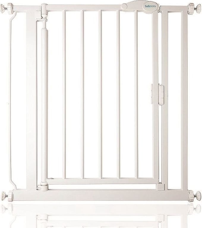 Safetots Self Closing Klemhek, Traphekje, 75cm - 82cm, Wit