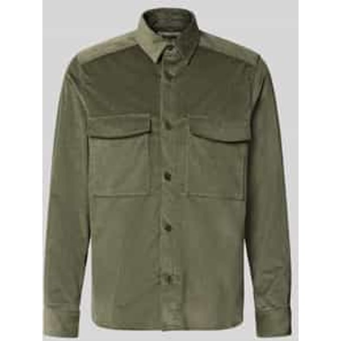 Regular fit overhemdjack van corduroy, model 'CORDUROY OVERSHIRT'