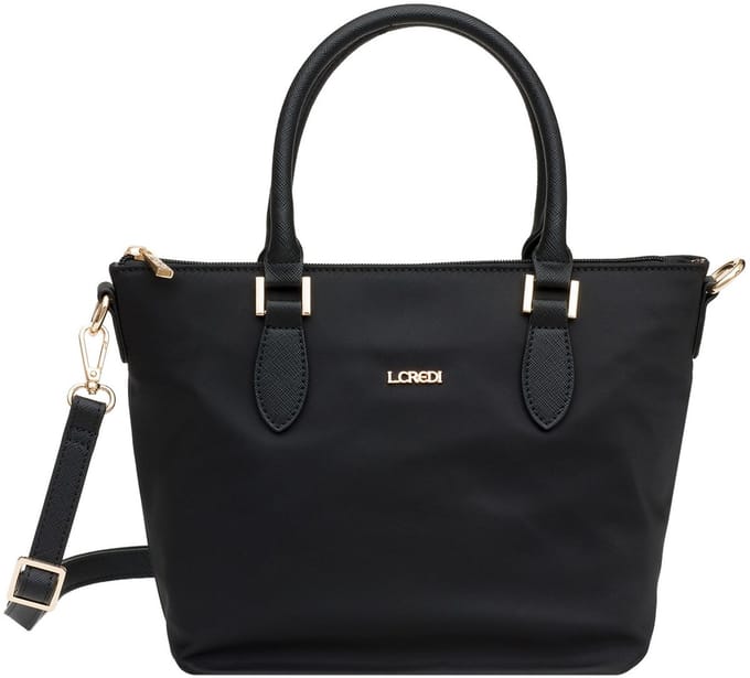 L.CREDI Handtas Schoudertas Alena Hand Bag Black Zwart