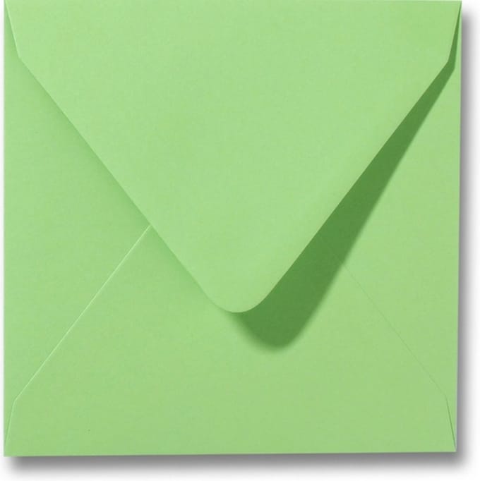 Envelop 16 x 16 Appelgroen, 100 stuks