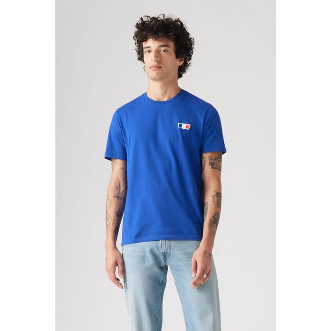 Levi's Ss Original Hm Tee Surf Blue Jersey Taglia: S | Magliette basic Outlet | Uomo | Blu
