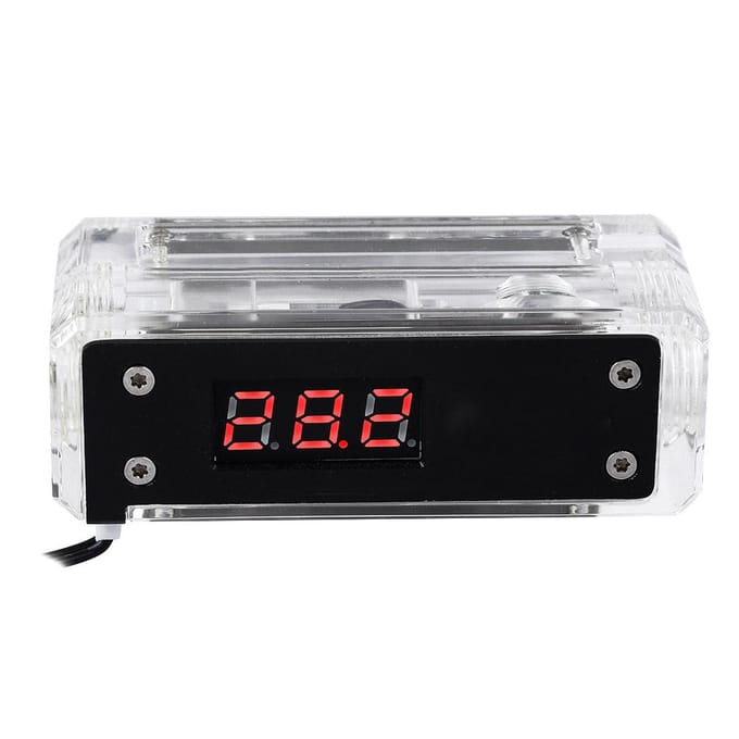 Nauwkeurige 50 100 graden Celsius Digitale Watertemperatuurmeter Real-time Waterkoeling Thermometer Rode Weergave gray