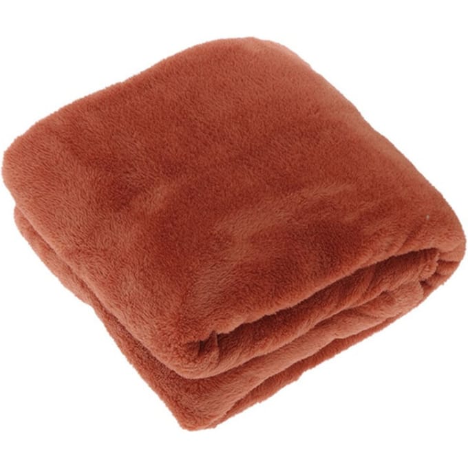 Unique Living Plaid Justin - Polyester - Rood - 150 x 200 x 0 cm (BxHxD)