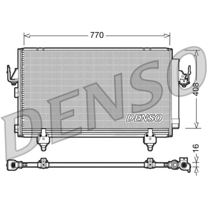 Condensator, airconditioning DENSO DCN50031
