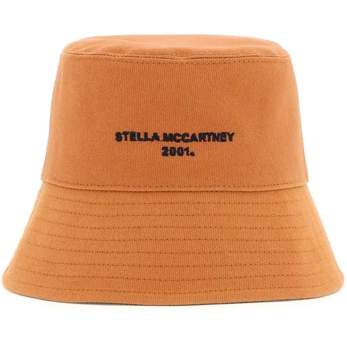 Eco katoenen bucket hat met logo