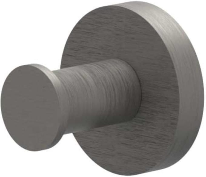 IVY Handdoekhaak Groot - Geborsteld Metal Black PVD