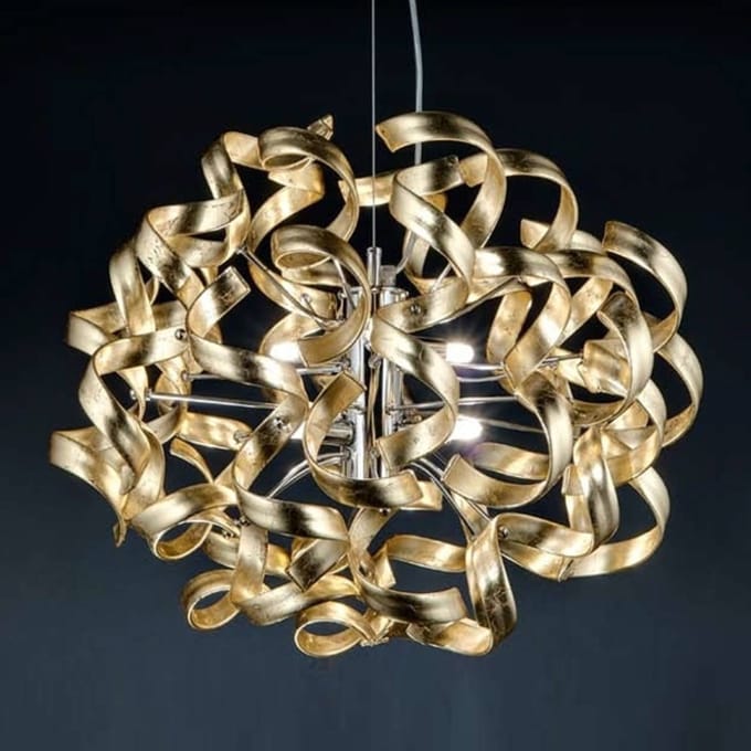 Metallux Mooie hanglamp Gold
