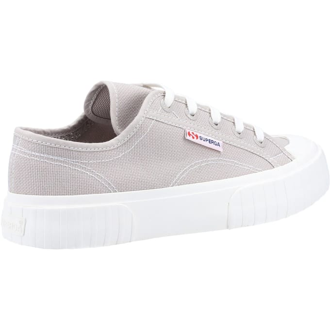 Superga 2630 Stripe 100% Katoen Dames Grijs Colomba Trainers
