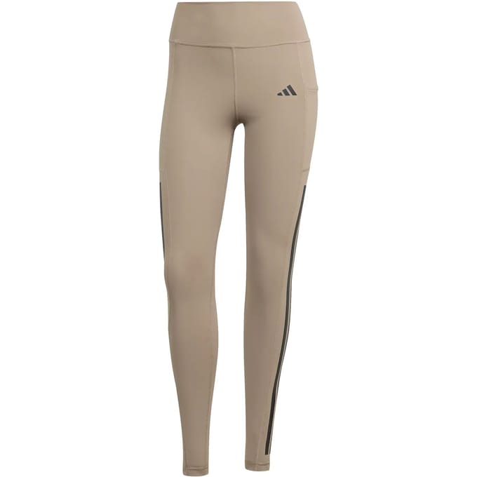 adidas Performance Optime 3-Stripes Full Length Legging - Dames - Bruin