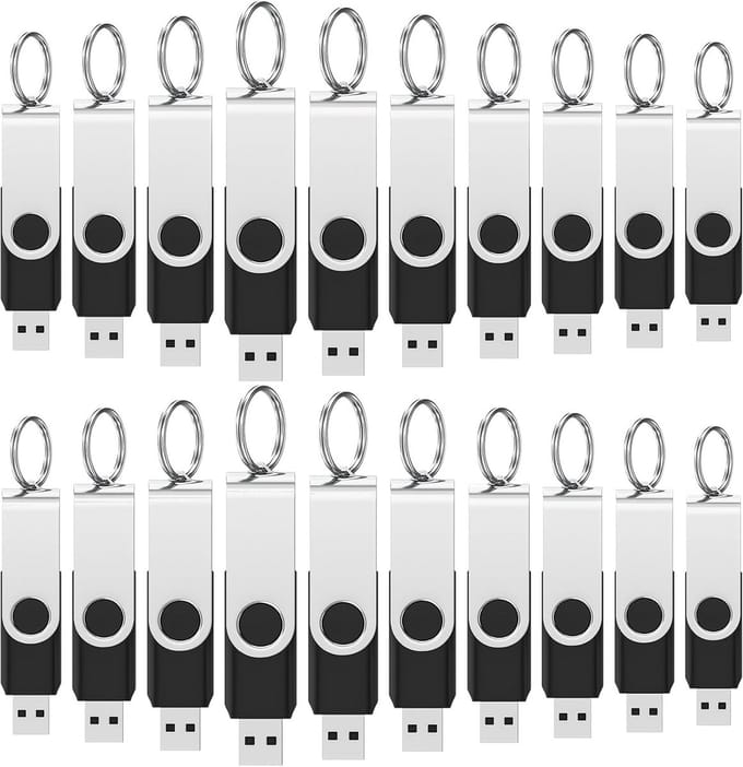 Grote set 50 stuks 2GB USB Sticks 2.0 Geheugensticks Zwart