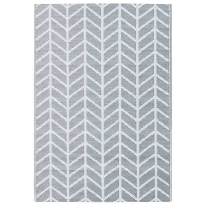 vidaXL Buitenkleed ARAKIL 160x230 cm PP grijs