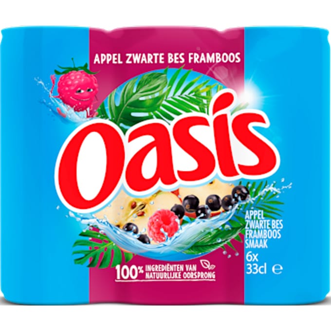 Oasis Appel Cassis Framboos - 6 x 330 ml