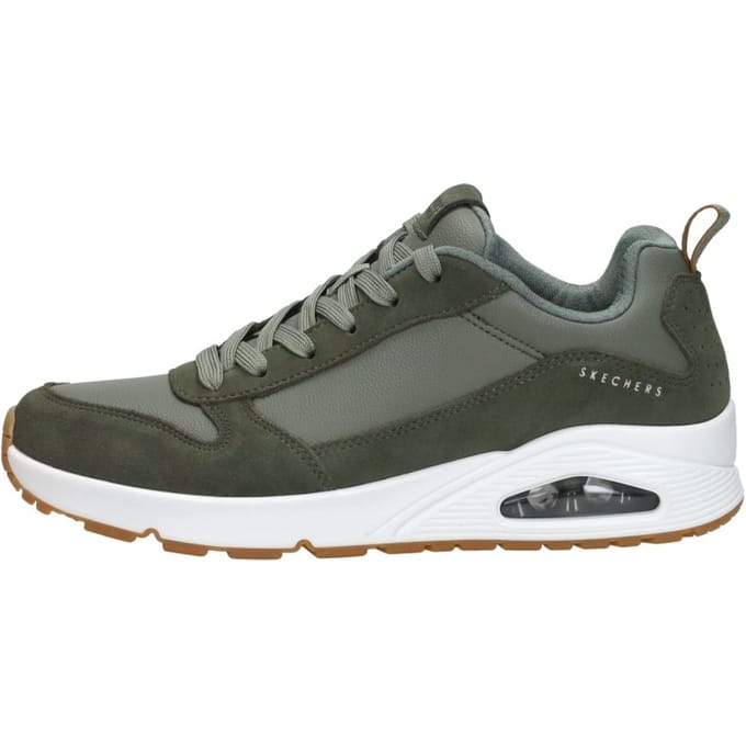 Skechers Skechers Uno Stacre Sneakers groen Leer