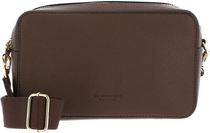 SEIDENFELT MANUFAKTUR Schoudertas Bjuv Camera Bag Olive / Gold Bruine