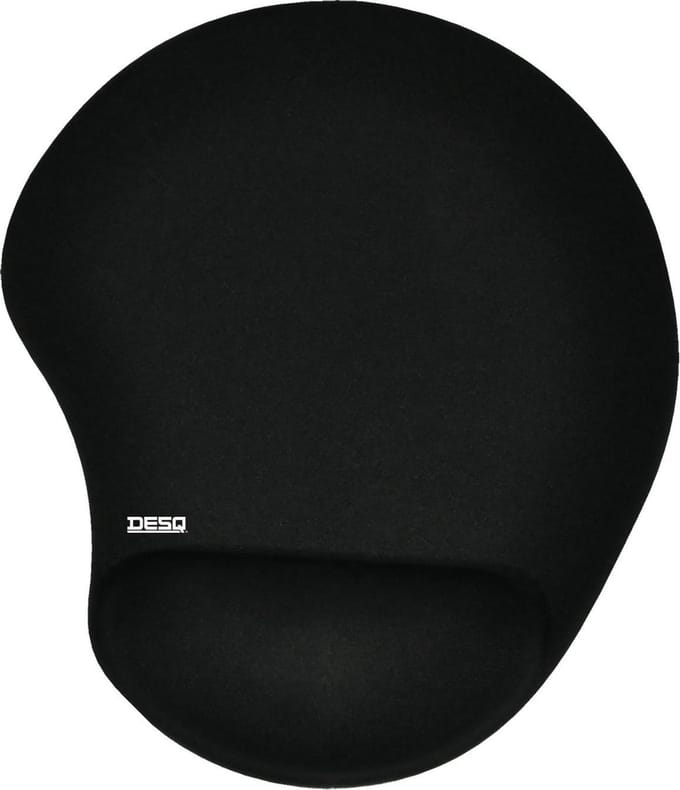DESQ® Muismat met gel polsteun | zwart
