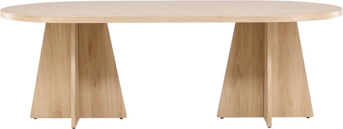 Svea - Liro deens ovale eettafel - 230 x 115 cm - naturel