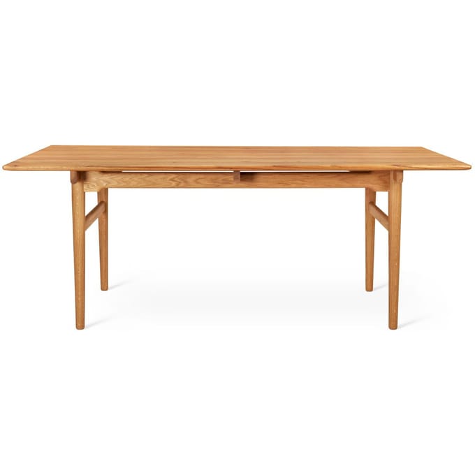 Carl Hansen & Søn - CH327 Tafel - teak/eiken - 190 x 95 cm - bruin