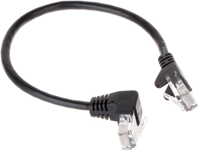 CAT5E Netwerkkabel - RJ45 - zwart - 0.25 m