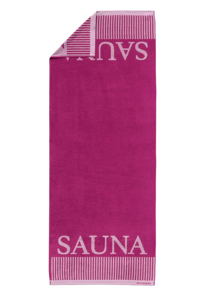 Saunahanddoek 75x200 fuchsia - SCHIESSER Home 75*200