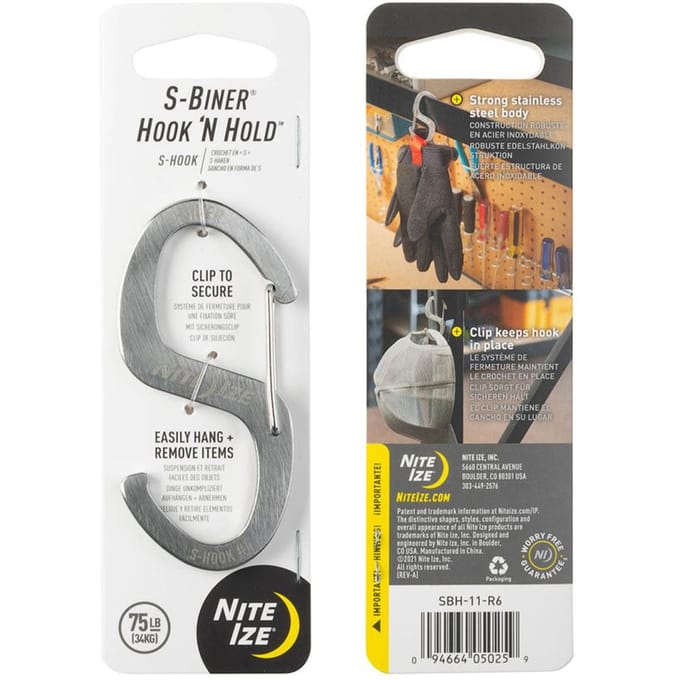 Nite Ize S-Biner Hook ´N Hold S-Hook - Karabijnhaak