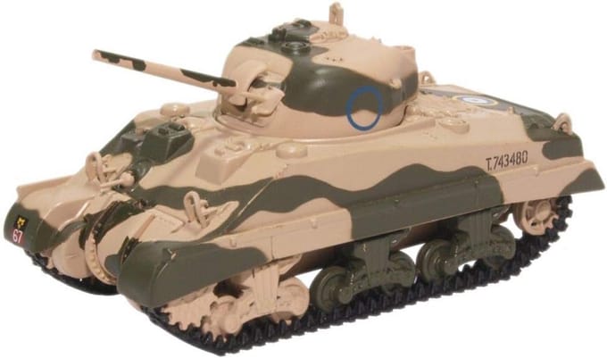 Model Sherman Tank MkIII Leger Voertuig Schaalmodel 1:76
