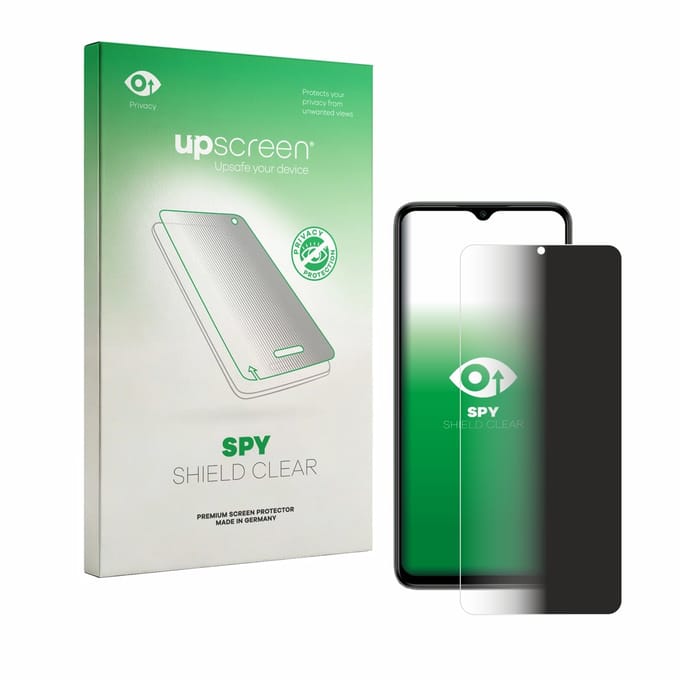 upscreen - privacy screenprotector voor Itel Zeno 100 - Folie Beschermfolie Blauwlichtfilter