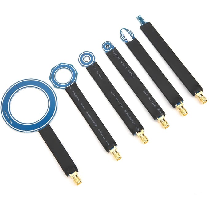 Ensemble de 6 sondes de champ magnétique en champ proche EMI SMA Antennes de test de conduction et de rayonnement